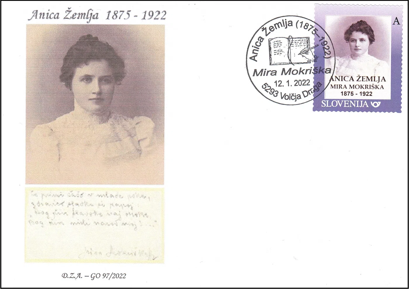 ANICA ŽEMLJA ( 1875 - 1922 ) MIRA MOKRIŠKA